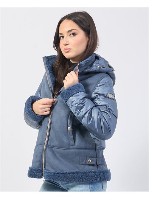 Yes Zee Women's Quilted Jacket with Teddy Inserts YES ZEE | J027-GN000704